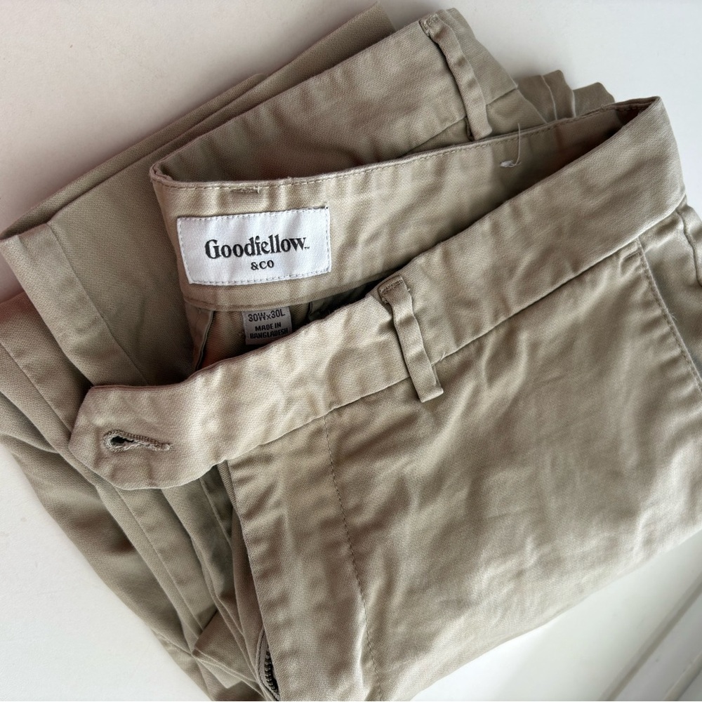 Goodfellow & Co Men’s khaki long pants, 30x30